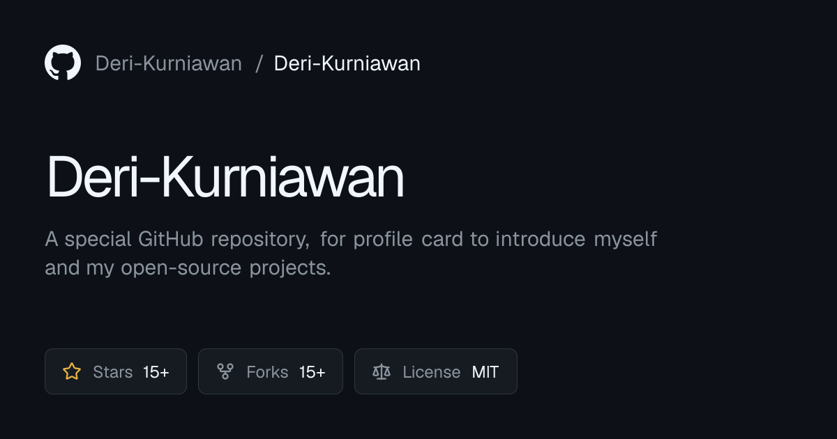 GitHub Repository Open Graph preview